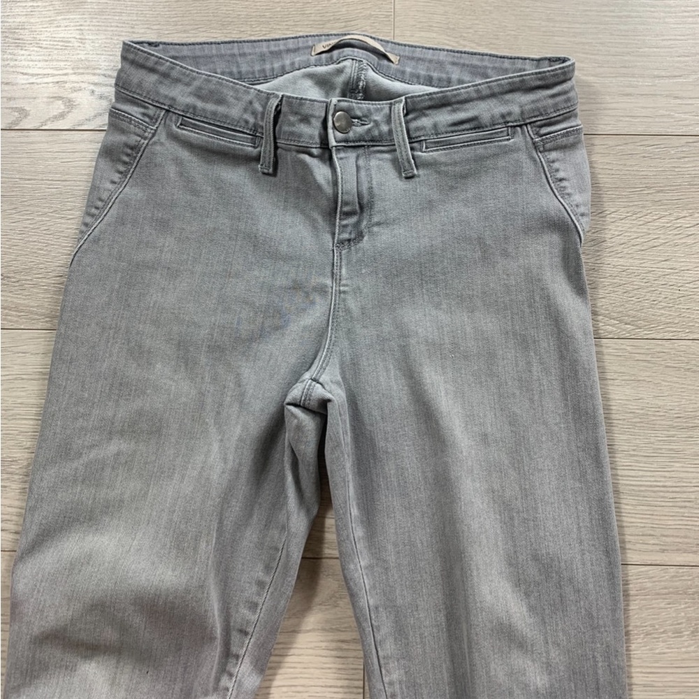 Vince Grey Skinny Seamed Stretch Legging Jeans - Picture 5 of 16